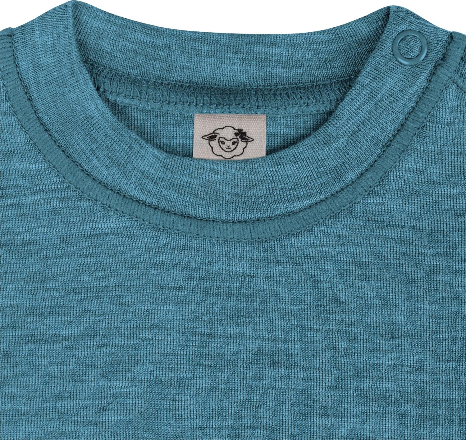 normani 2er Pack Baby Merino Woll Body Winter Langarmbody Einteiler mit Knopf - 100% RWS Merinowolle - OEKO-Tex Standard 100