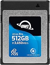 OWC 512GB Atlas Pro High-Performance CFexpress 4.0 Type B Memory Card, Professional Grade, up to 3000MB/s Write,3650MB/s Read, Capture up to 6K high bitrate Video