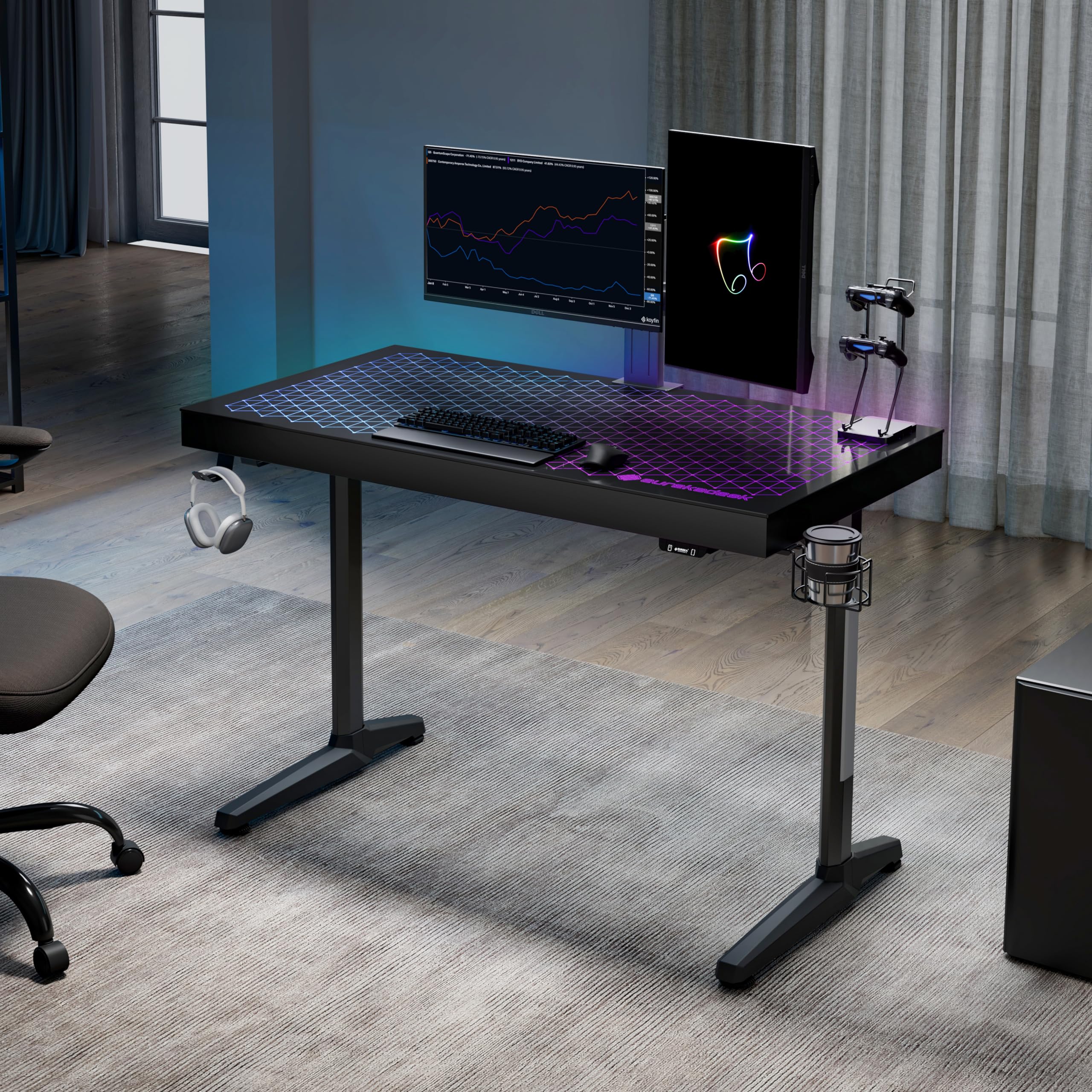 Scrivania Regolabile In Altezza Poggiapiedi Ergonomico EUREKA