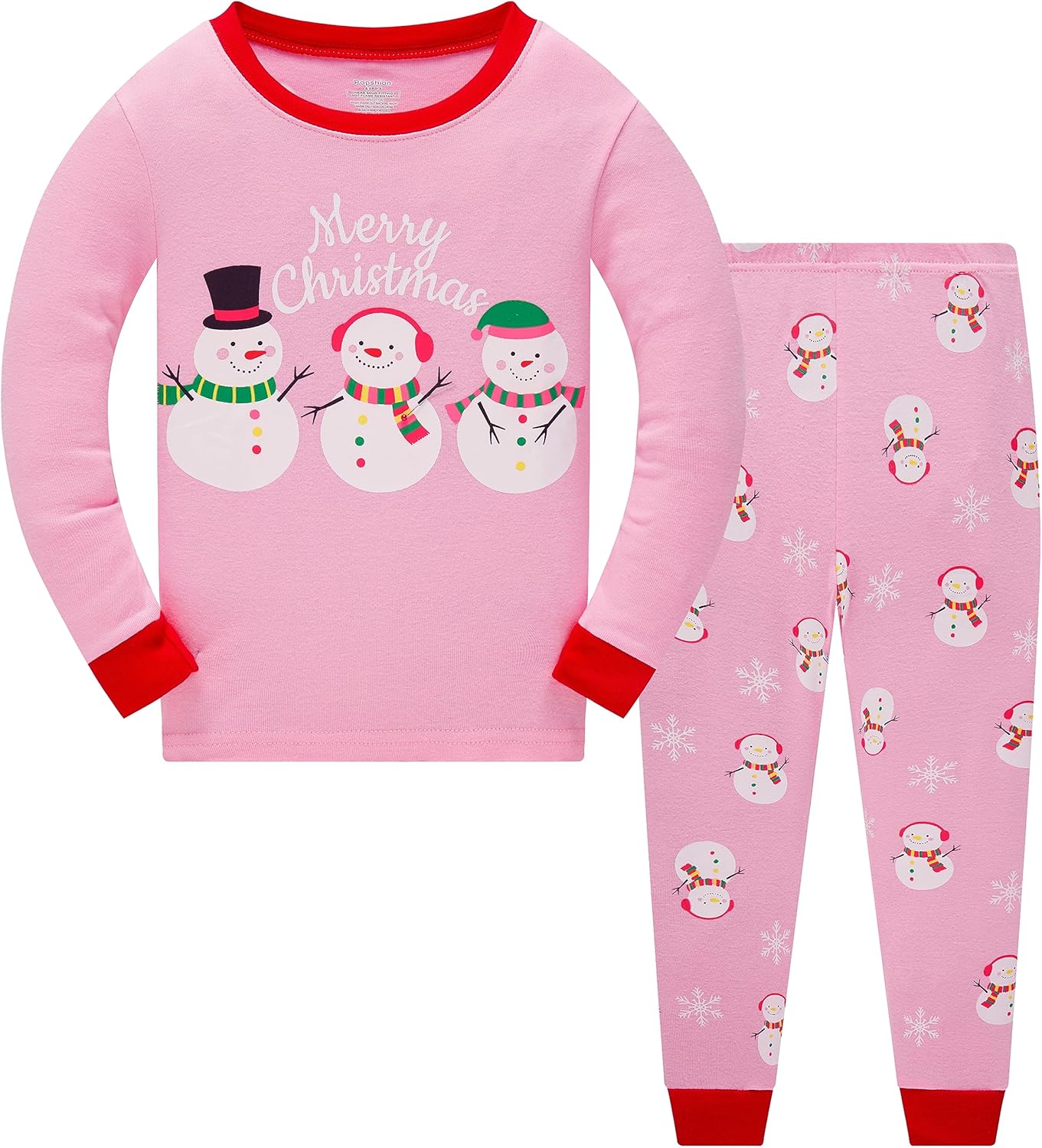 Akyzic Kids Christmas Pajamas 100% Cotton Long Sleeve Matching Holiday Pjs Set Toddler Boys Girls Xmas Jammies 3t -10t Akyzic Kids Christmas Pajamas 100% Cotton Long Sleeve Matching Holiday Pjs Set Toddler Boys Girls Xmas Jammies 3t -10t