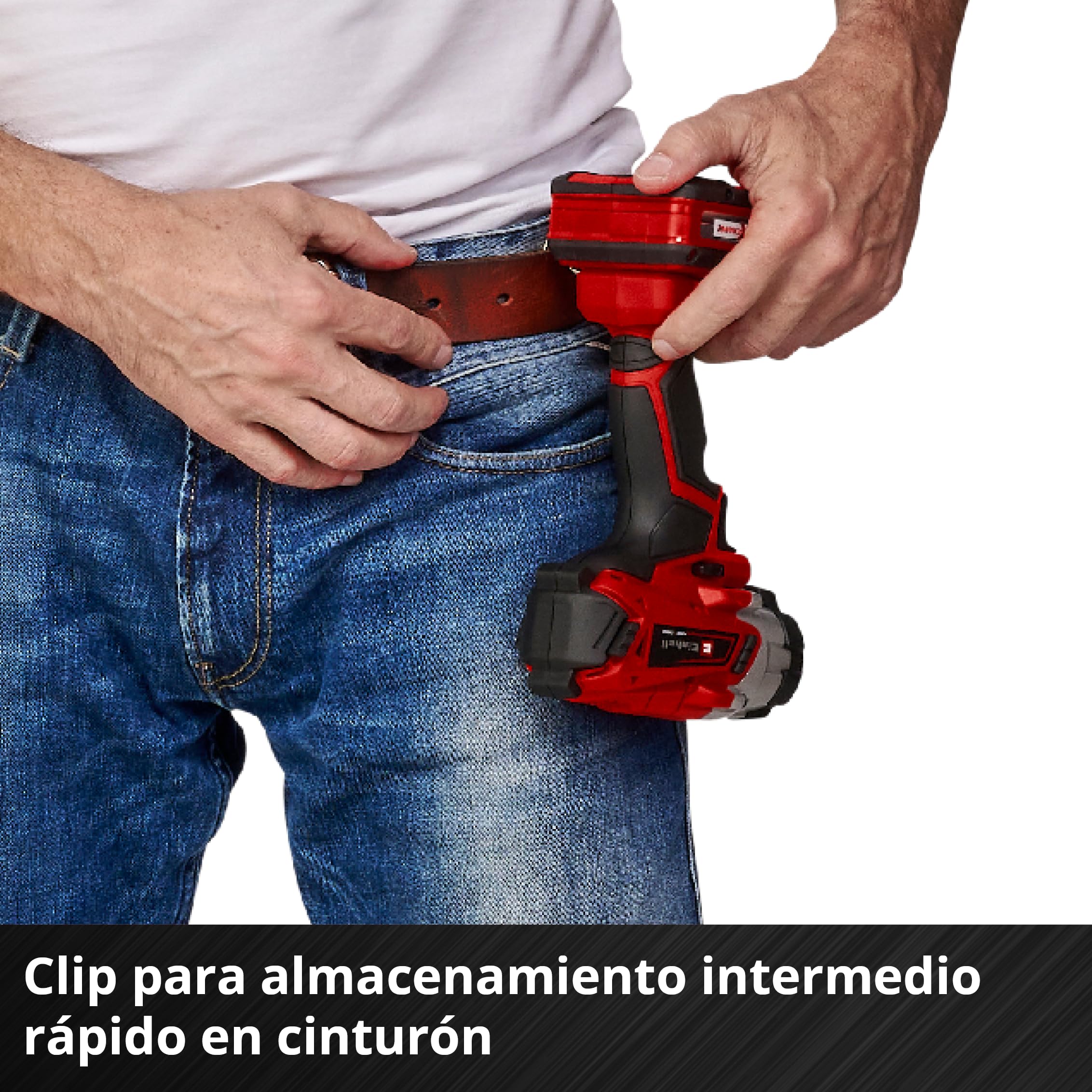 Einhell Atornillador de impacto a batería, 18 V, electrónica de control de velocidad, 3 LED de alimentación