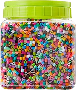 Perler Beads Assorted Multicolor Fuse Beads for Kids Crafts, 11000 pcs