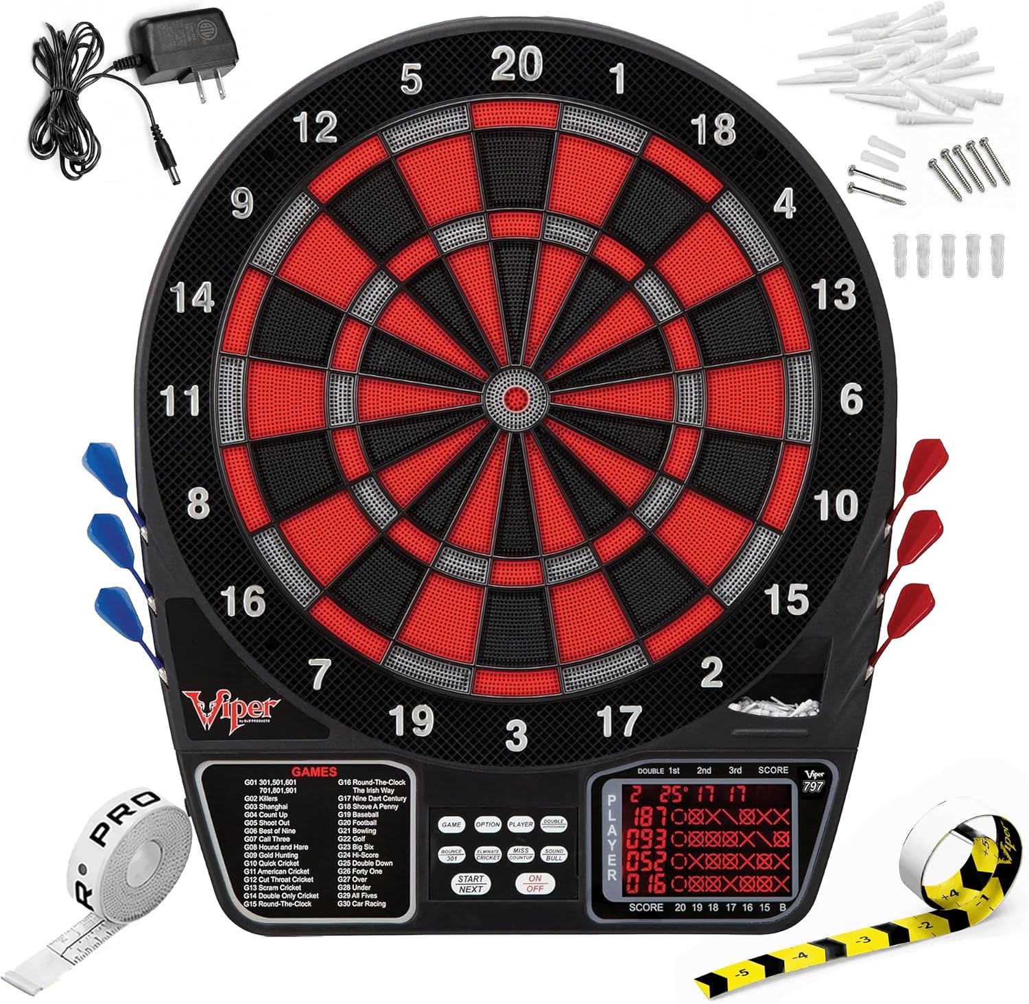 Viper by GLD Products 797 Electronic Soft Tip Dart Board for Adults