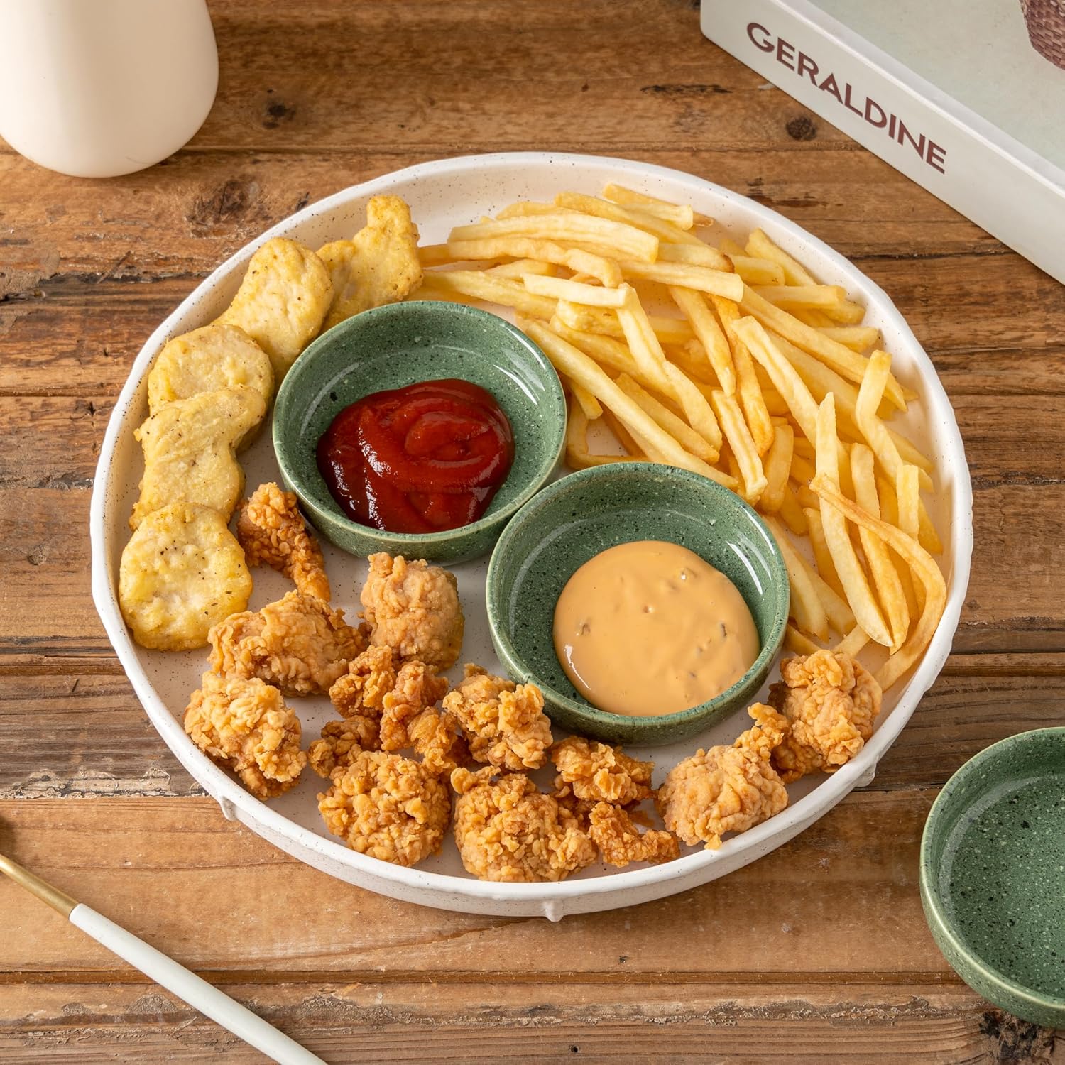 Dipping Bowls Set of 4, 2462°F High-Fired Ceramic Small Bowls for Dips, Olive Oil & Sauce, Elevates Table Setting, Idea for BBQ,Afternoon Tea,Entertaining,Housewarming & Holiday Gifts image 4