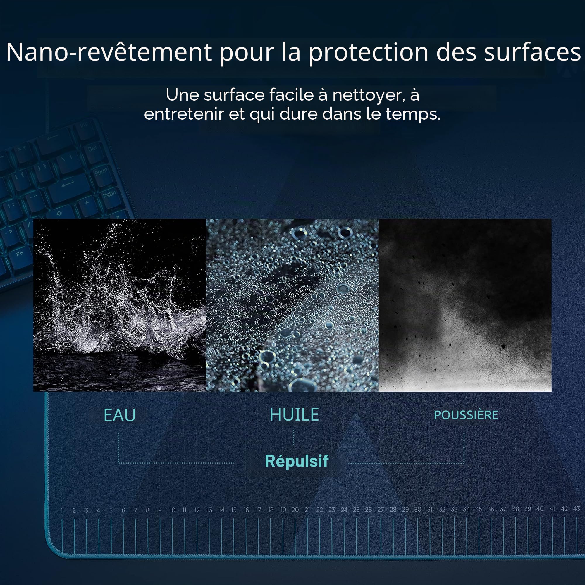 ASUS ROG HONE ACE AIM LAB Edition – Tapis souris gaming (508 x 420 x 3 mm, grand format, revêtement nano protecteur, base en caoutchouc extra-souple, Esports & FPS gaming)