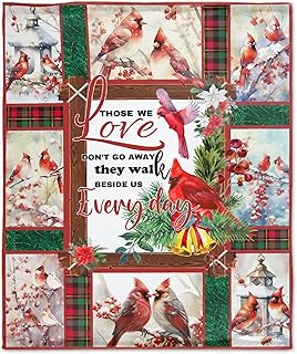 Prabhutaratna Cardinal red Bird Blanket Soft Cozy Throw Blankets Flannel Blankets for Couch Bed Living Room 60