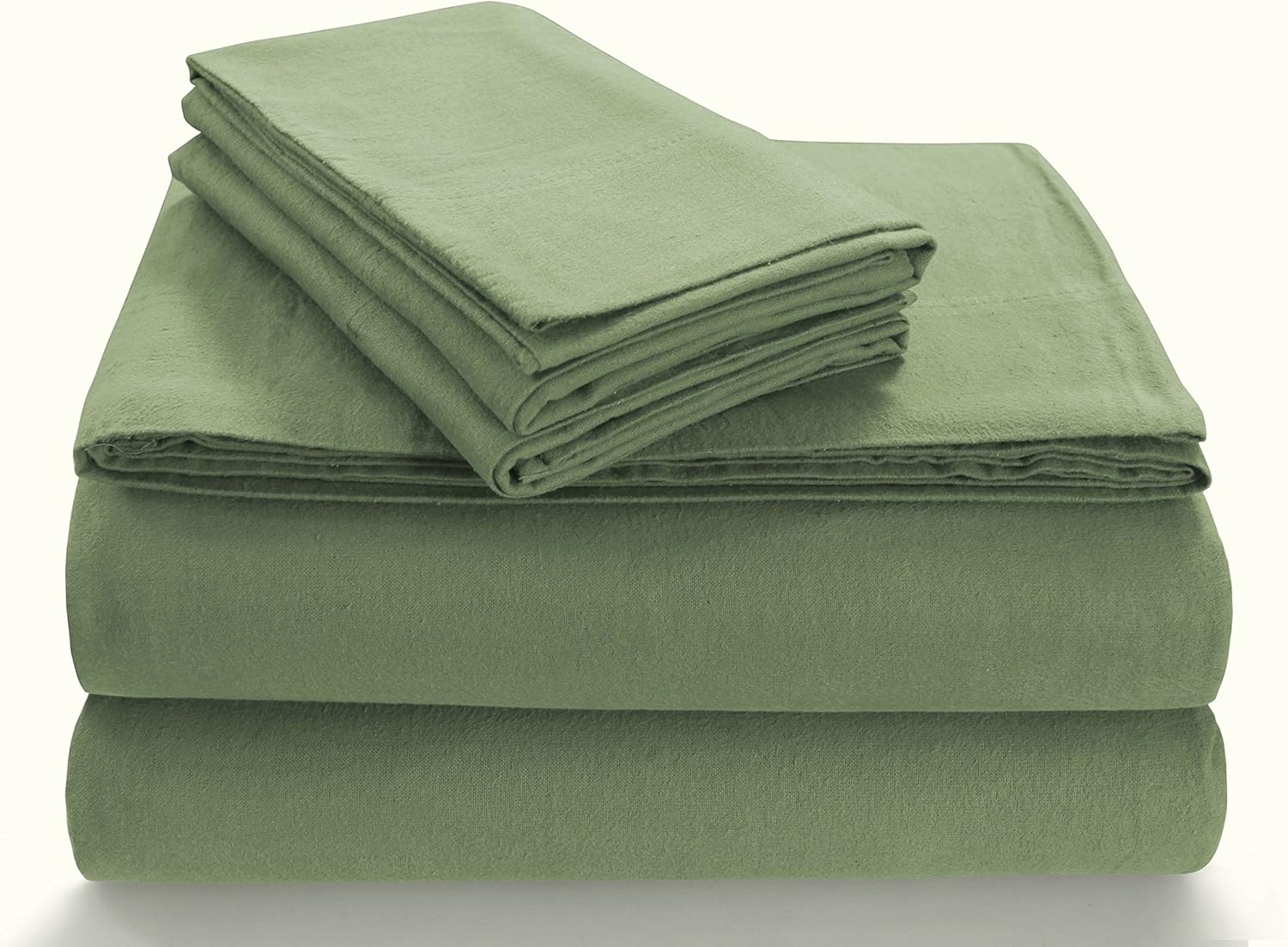 Tribeca Living FL170EDPCSTPL Soft 170-GSM Cotton Flannel Pillowcases,Silver Grey,Standard