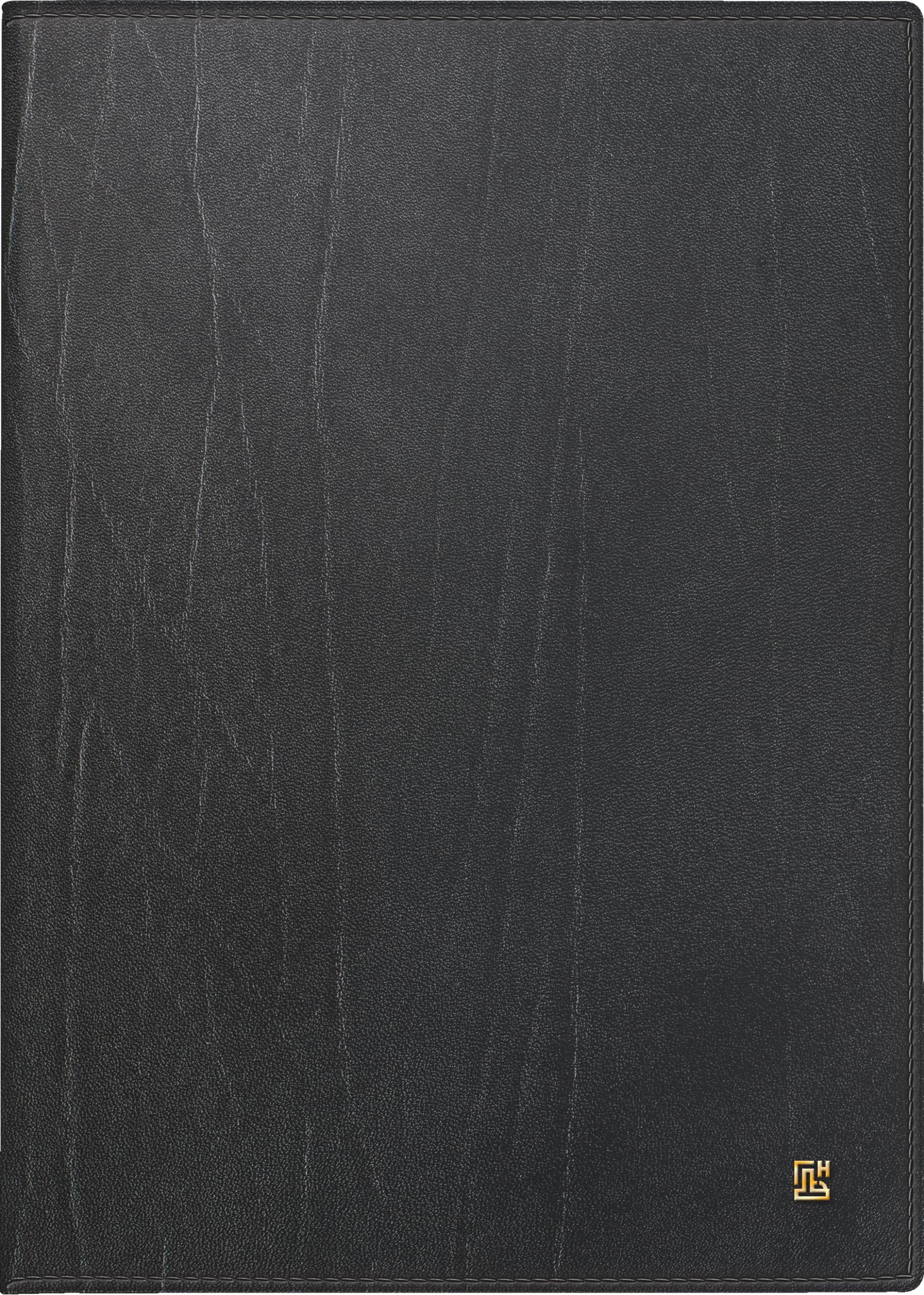 BRUNNEN Buchkalender Mod. 765 2027 | A5, Leder, schwarz