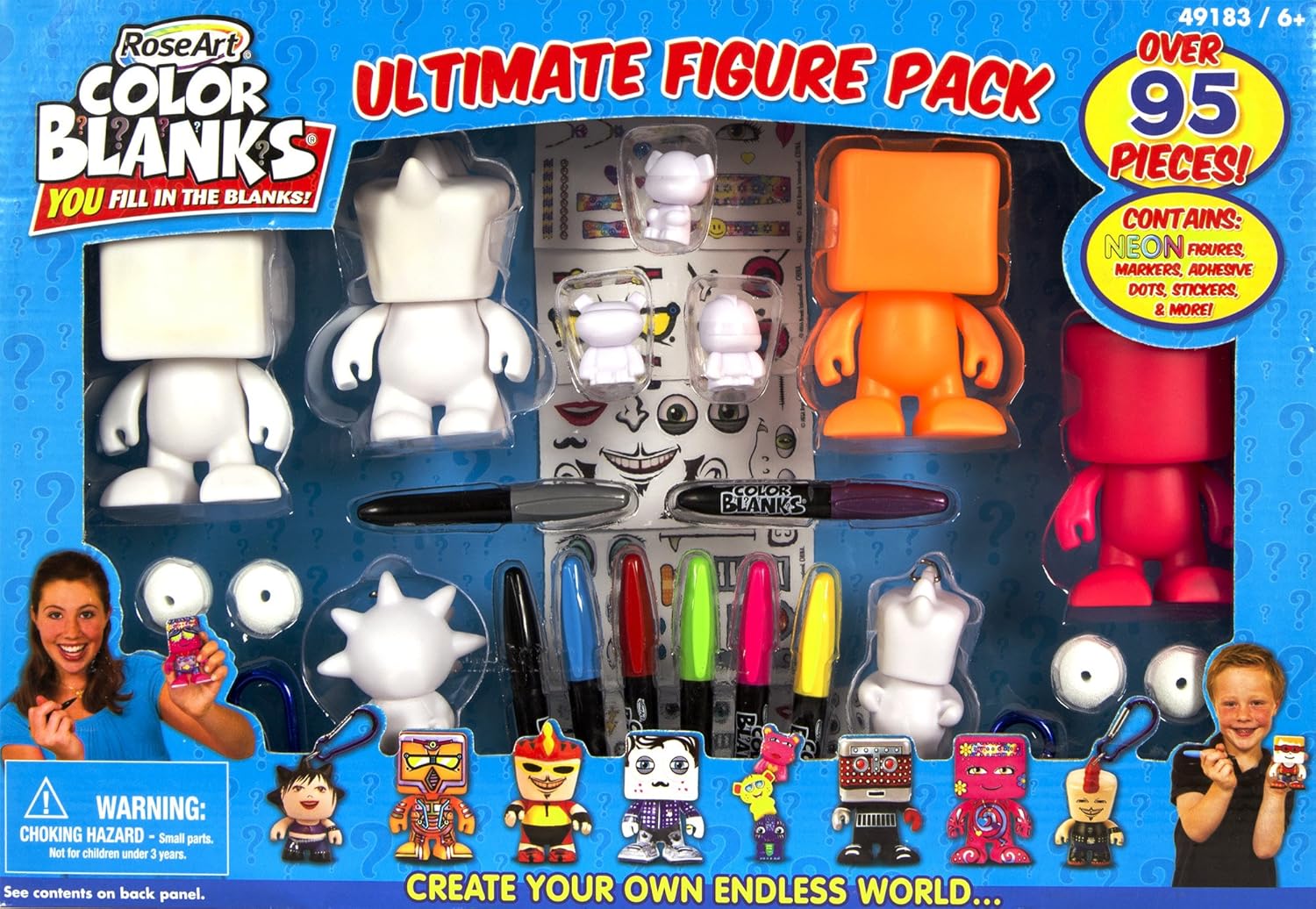 Mattel RoseArt Color Blanks Ultimate Figure Pack Toys & Games