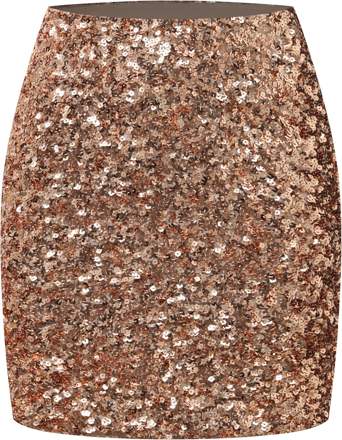 OThread & Co. Women's Sparkly Sequin Skirt Stretchy Bodycon Night Out Party Skirt