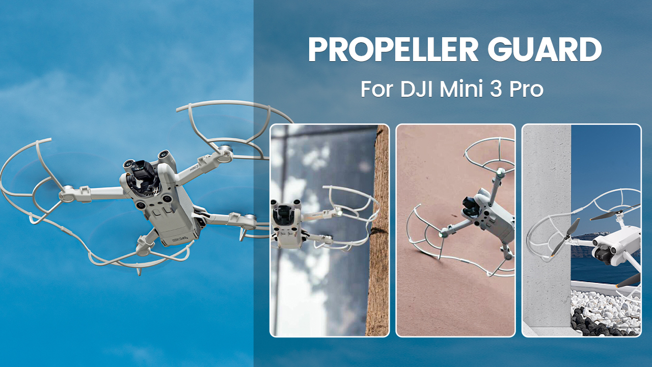 Propellerschutz Für DJI Mini 3 Pro – Schwarz | Stabilisiert & Schützt Beim Transport