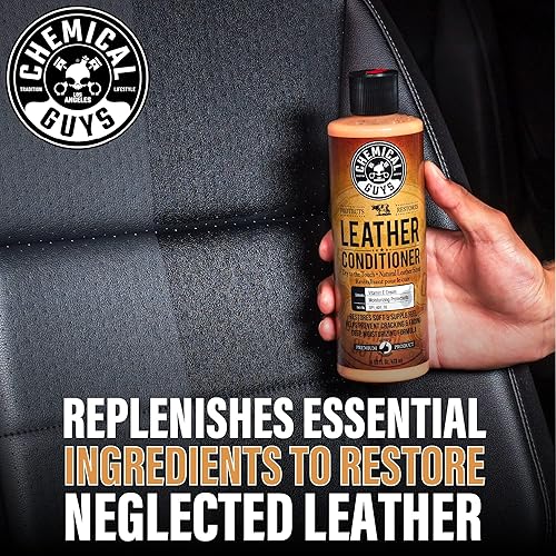 Miniatura 7 de Chemical Guys SPI_109_16 - Kit limpiador de cuero y acondicionador de cuero para su uso en ropa de cuero, muebles, interiores de automóviles