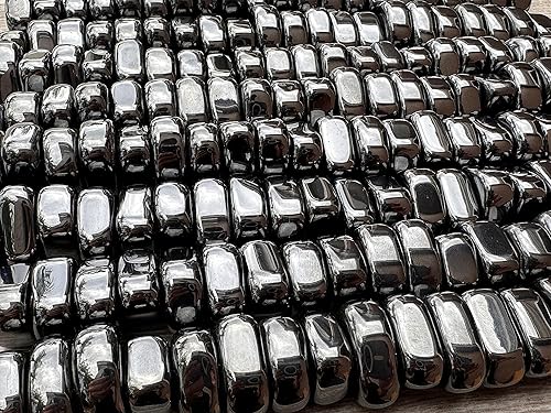 Miniatura 5 de GAF TREASURES Piedras pulidas de hematita magnética al por mayor, piedra preciosa magnética natural pulida, cristales curativos (hematita magnética,