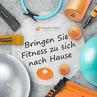 MANTRA SPORTS Pilates Gyűrű 33cm - Otthoni Fitness Eszköz Medence- és Combizom Erősítéshez - Türkiz Edzőgyűrű Férfiaknak és Nőknek Hordozhat 8