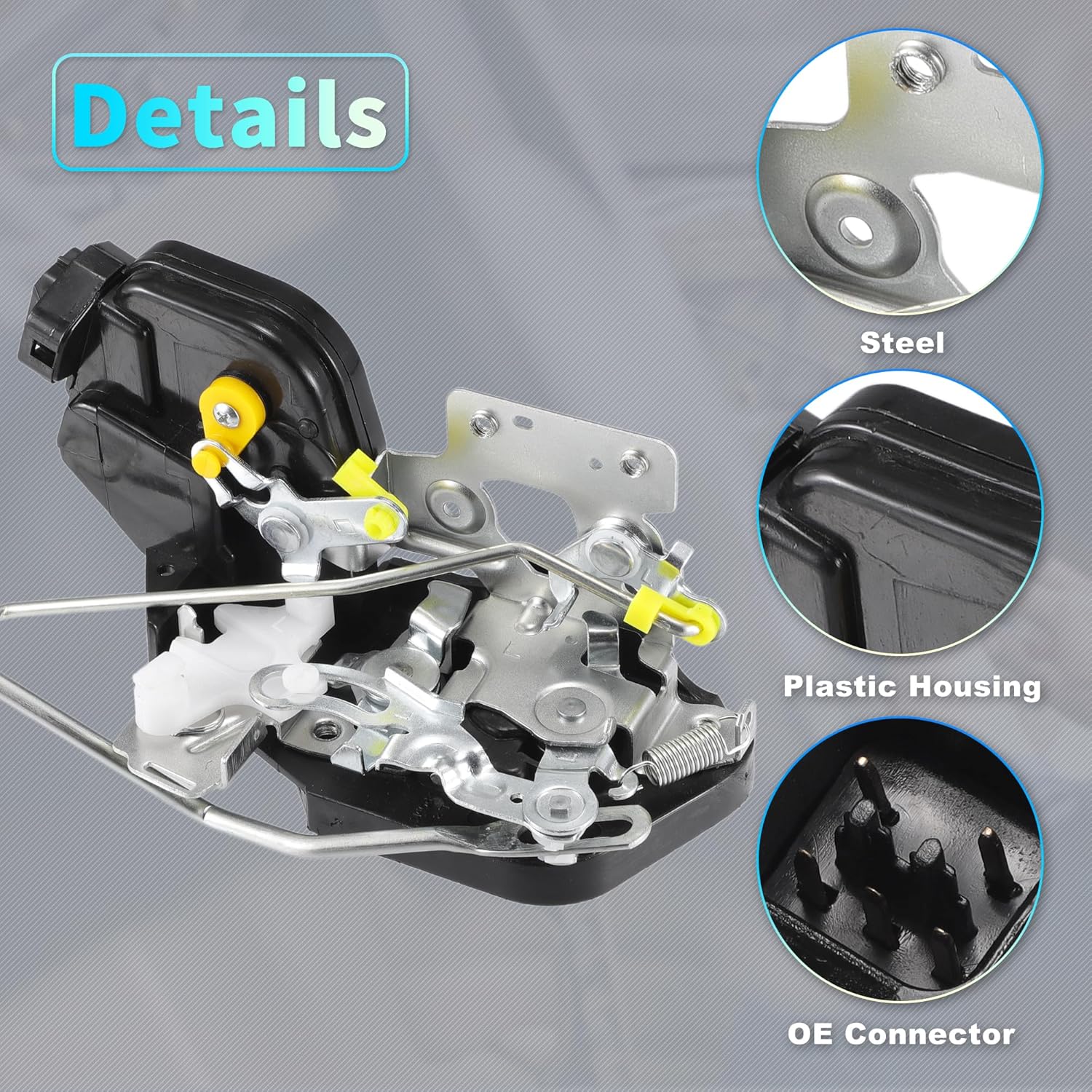 X AUTOHAUX Replacement Front Left Right Side Power Door Lock Actuator Motor for Hyundai Elantra 2001-2002 2.0L Door Latch Actuator Assembly No.813102D000/813202D000 Silver Tone 1 Pair