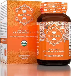 Organic Ashwagandha Capsules - KSM-66 Ashwagandha KSM 66 | USDA Organic | Ashwagandha Organic | Ashwagandha Root | Ashwagandha Extract | 100% Natural KSM66 Ashwagandha Supplements | 60 Easy Eat Pills