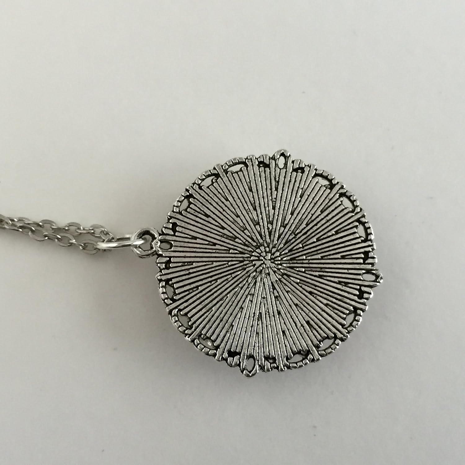 Fern & Filigree Blue Mandala Necklace - Bohemian Pendant for Women - Handmade Meditation Jewelry - Image 6