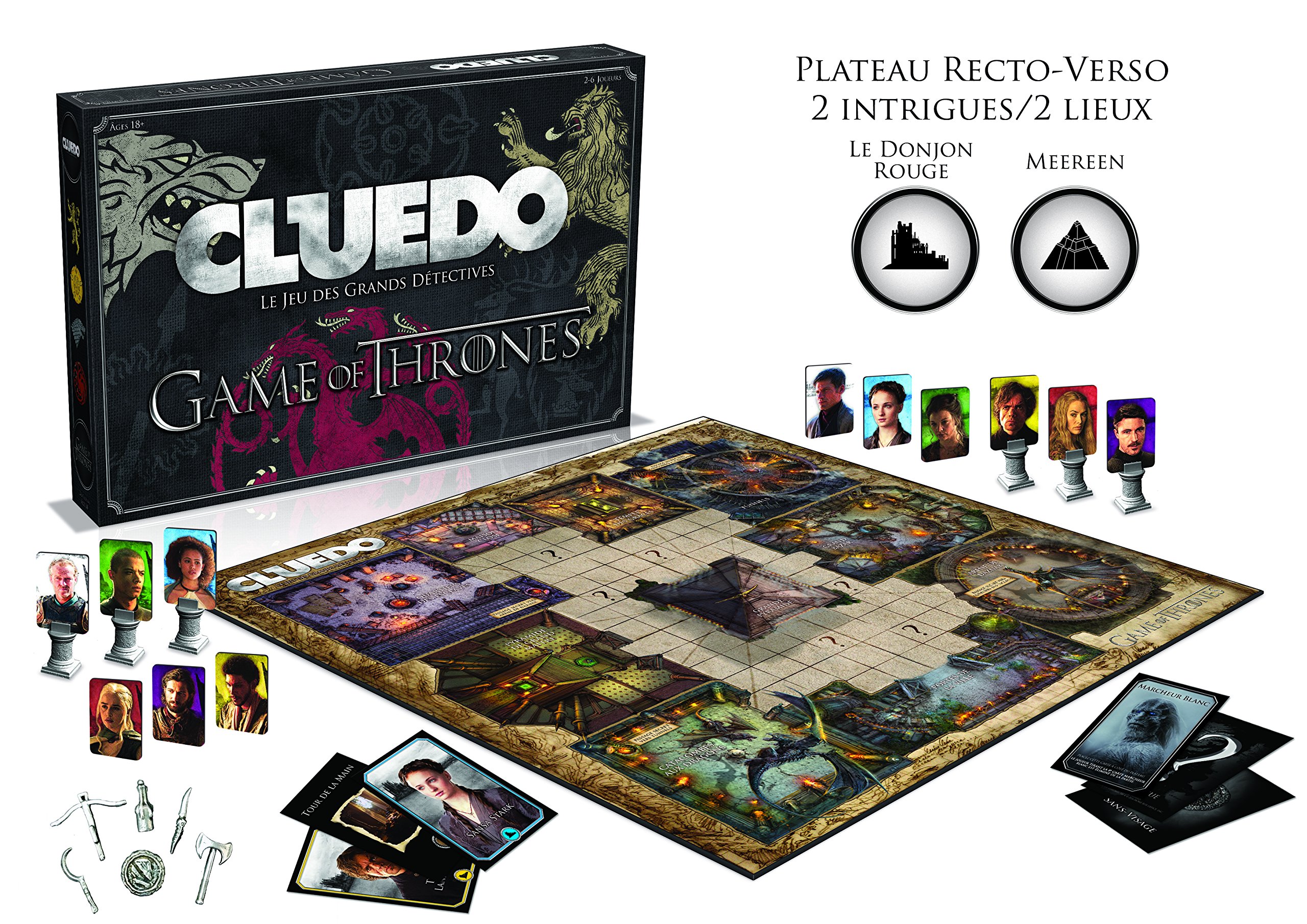 Winning Moves - Cluedo Game of Thrones - Jeu de société - Jeu de Plateau - A partir de 18 ans - 2 à 6 joueurs - Version Française