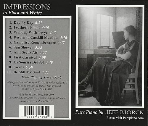 Miniatura 2 de Impresiones en blanco y negro emotiva música de piano solo con un toque clásico