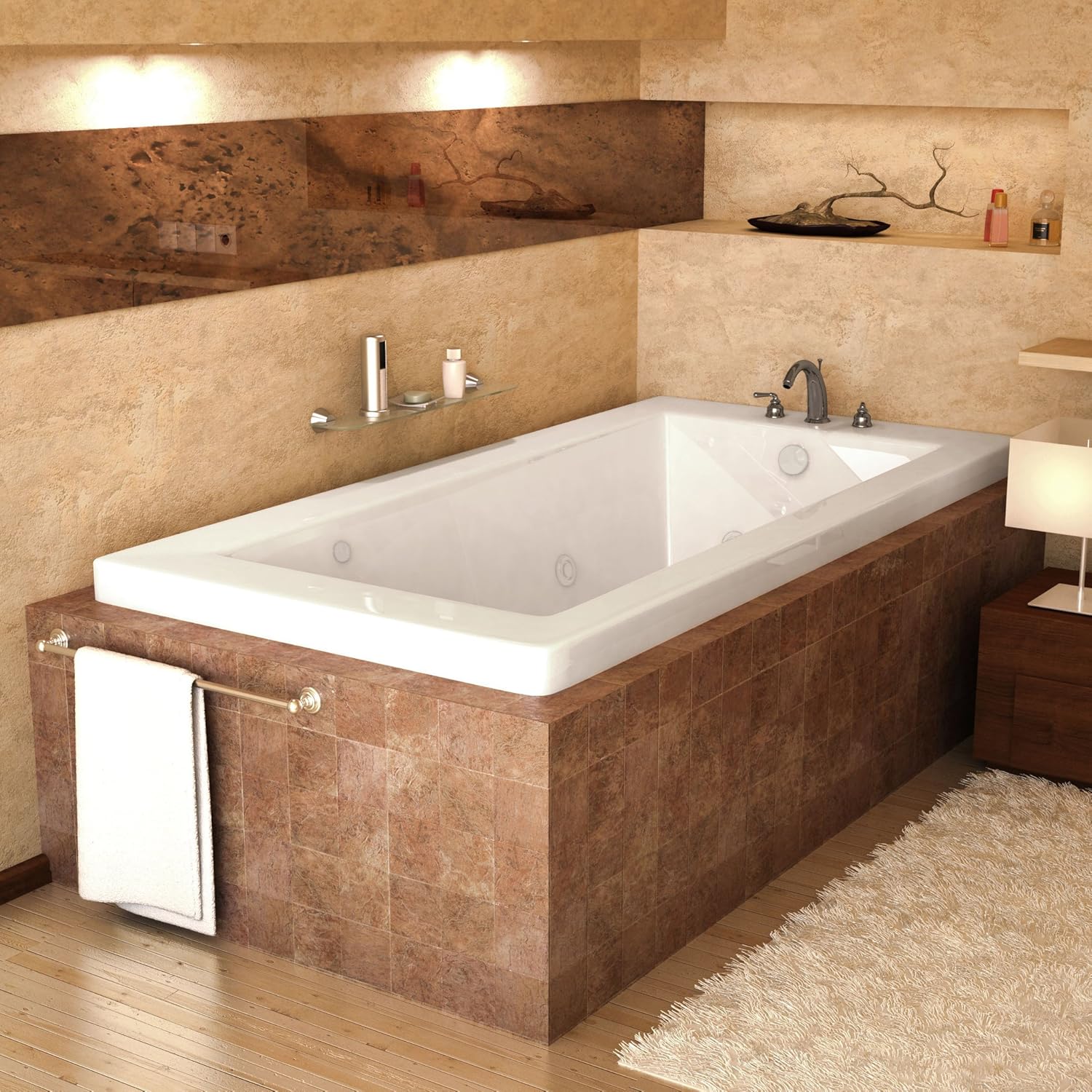 3266VNDL Venetian 32 x 66 Rectangular Air & Whirlpool Jetted Bathtub