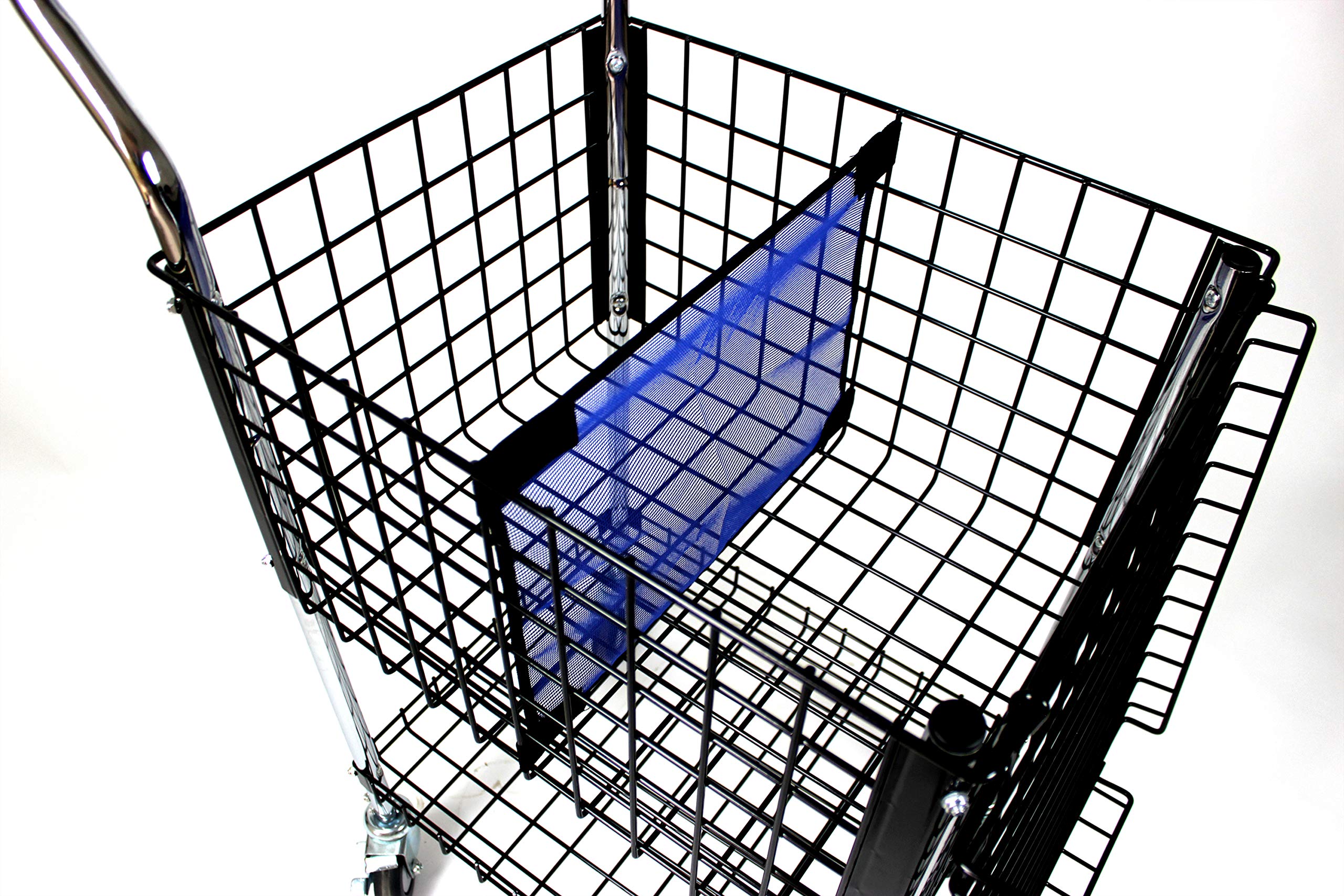 Tourna Cart Divider for Tennis Teaching Carts - 13-inches high, Blue (BP-325-D)