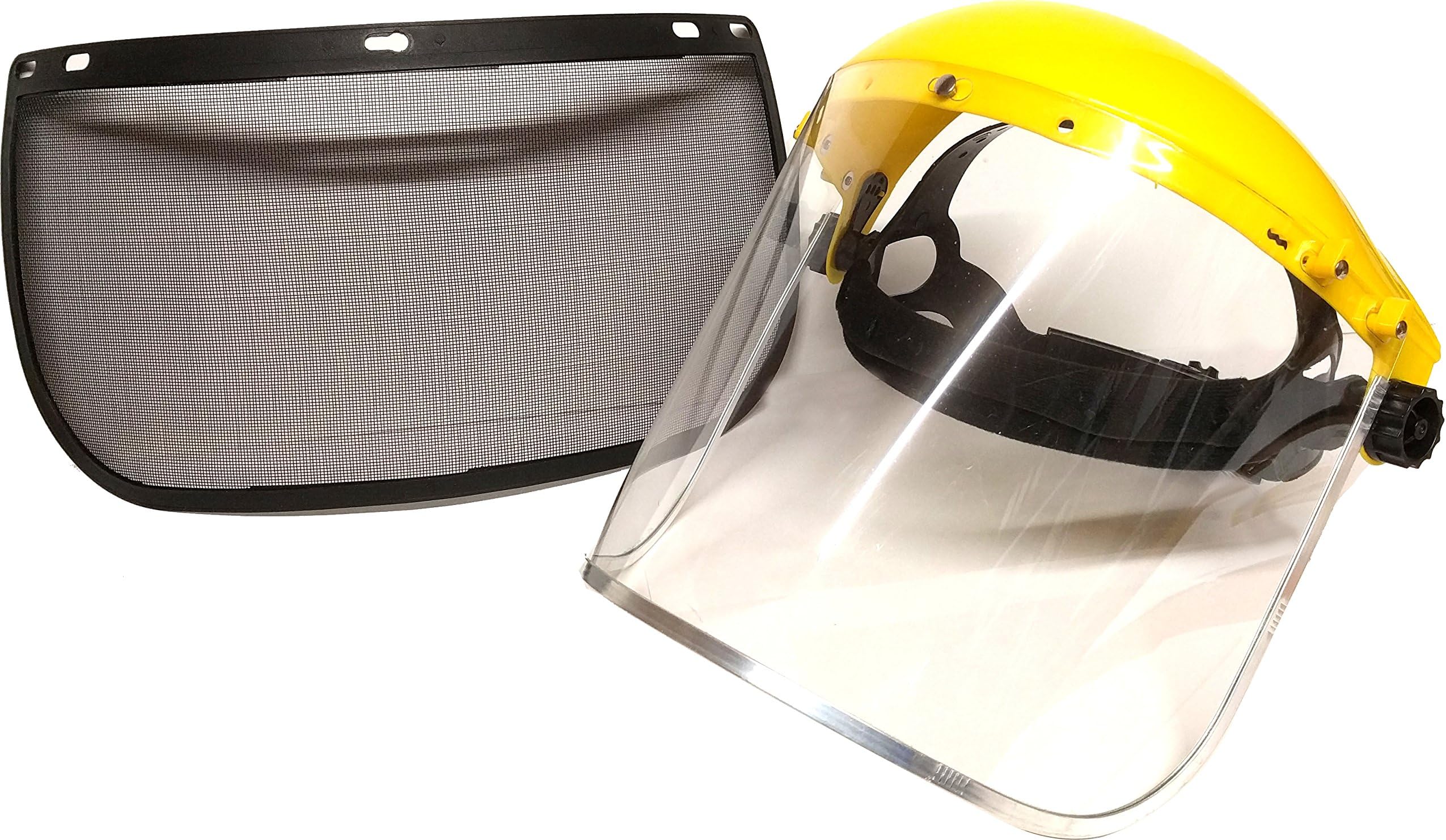 ESENO Industrial Safety Face Shield and Wide Visor … (Brow Guard with Clear and Mesh Visor)
