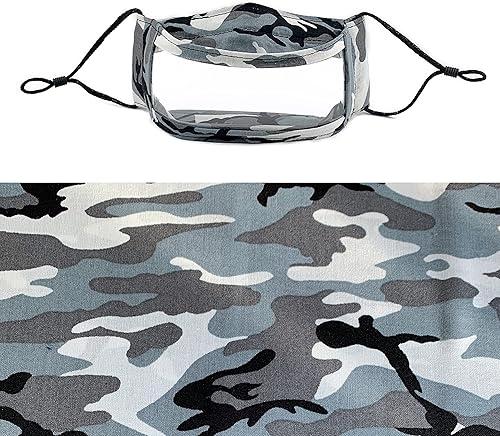 Miniatura 9 de Clear Face Mask/Reusable/Non-Toxic/American Made/Latex-free/No PVC, BPA, Phthalate/Washable/See Through Window Mask Black