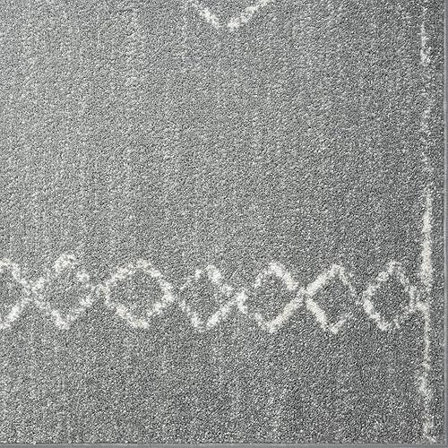 Miniatura 4 de LUXE WEAVERS Daphnes 2735 - Alfombra geométrica marroquí bohemia gris de 8 x 10 pies