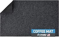 Vista 11 de Drymate Tapete para secar platos Jumbo XL (19 x 24 pulgadas), perfil bajo, súper absorbente, tela de secado rápido, impermeable y antideslizante