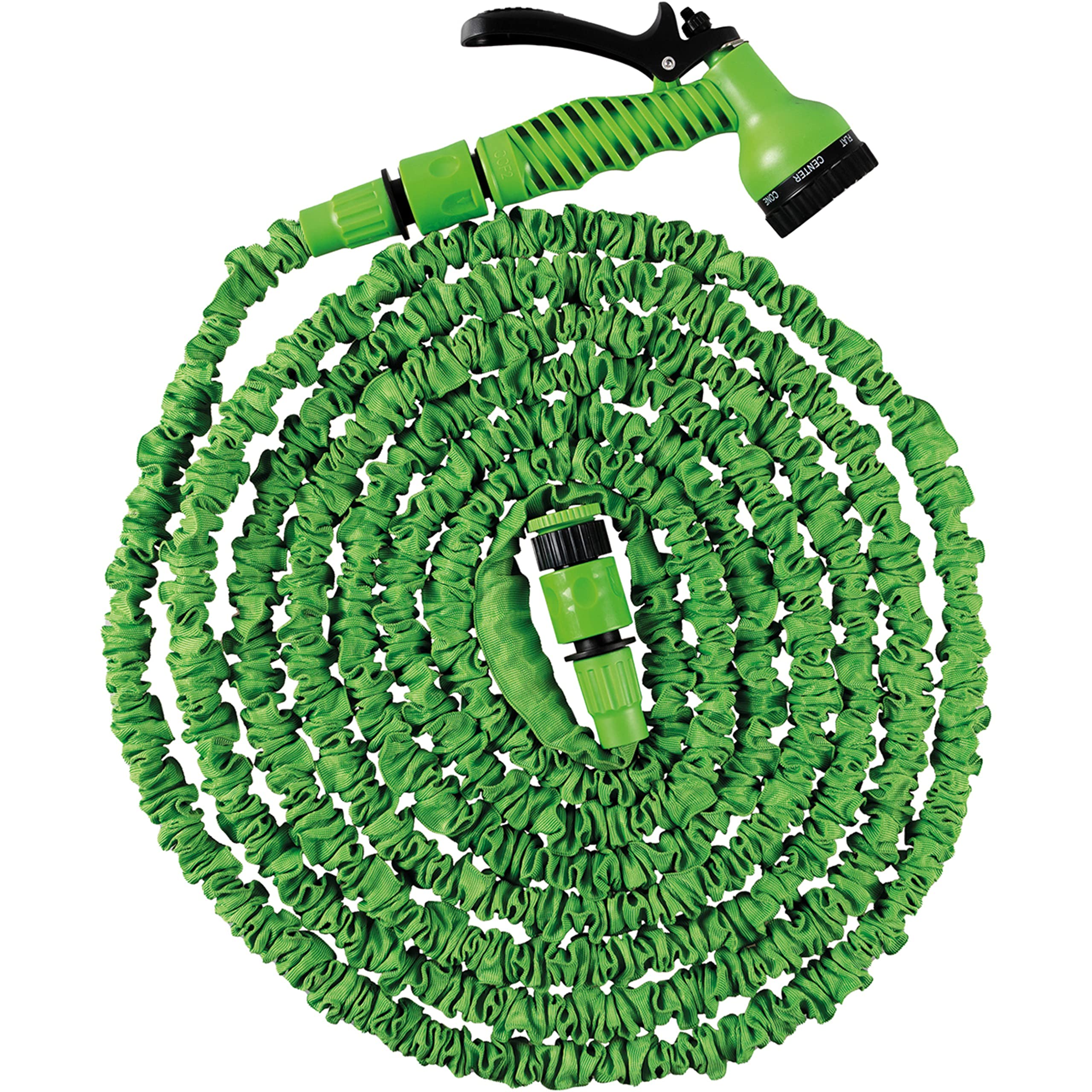 Expandable Garden Hose - Green, Twist, Kink & Tangle Free, Flexible Water Hose Pipe with Spray Nozzle