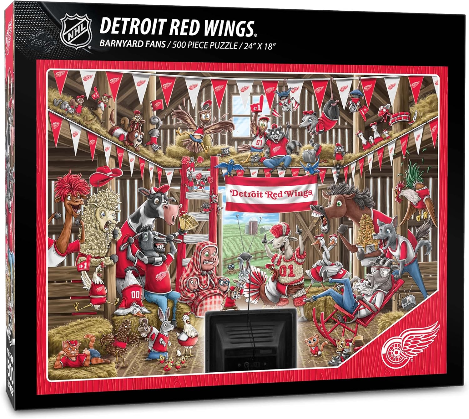 YouTheFan NHL Barnyard Fans 500pc Puzzle