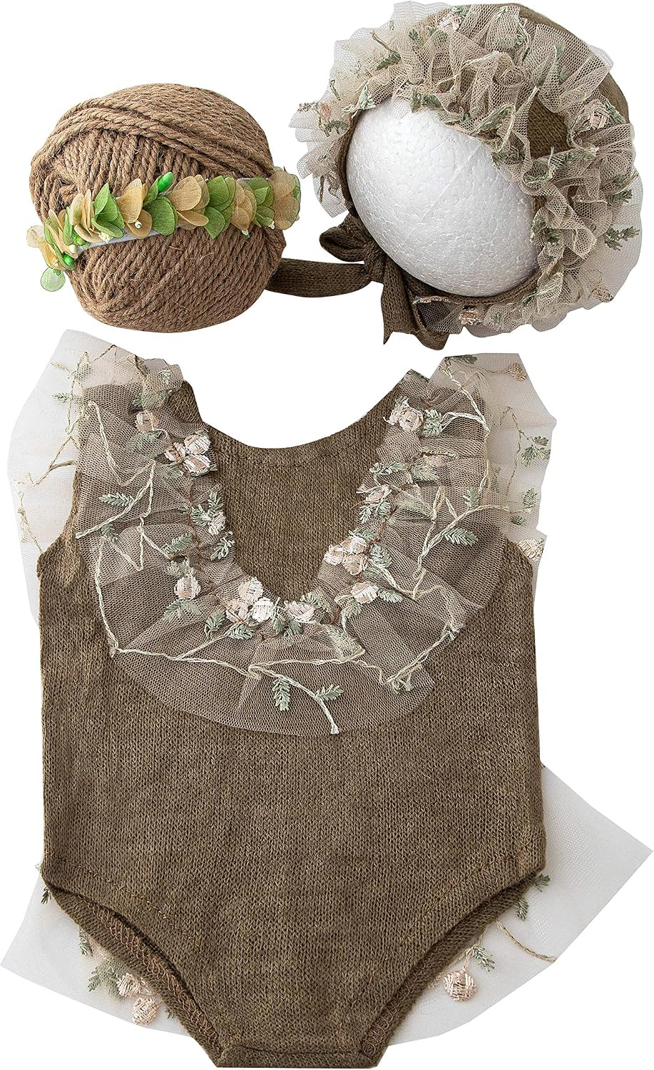 Zeroest Baby Photography Props Lace Hats Outfit Newborn Photo Shoot Outfits Infant Photos Baby Girl Photoshoot