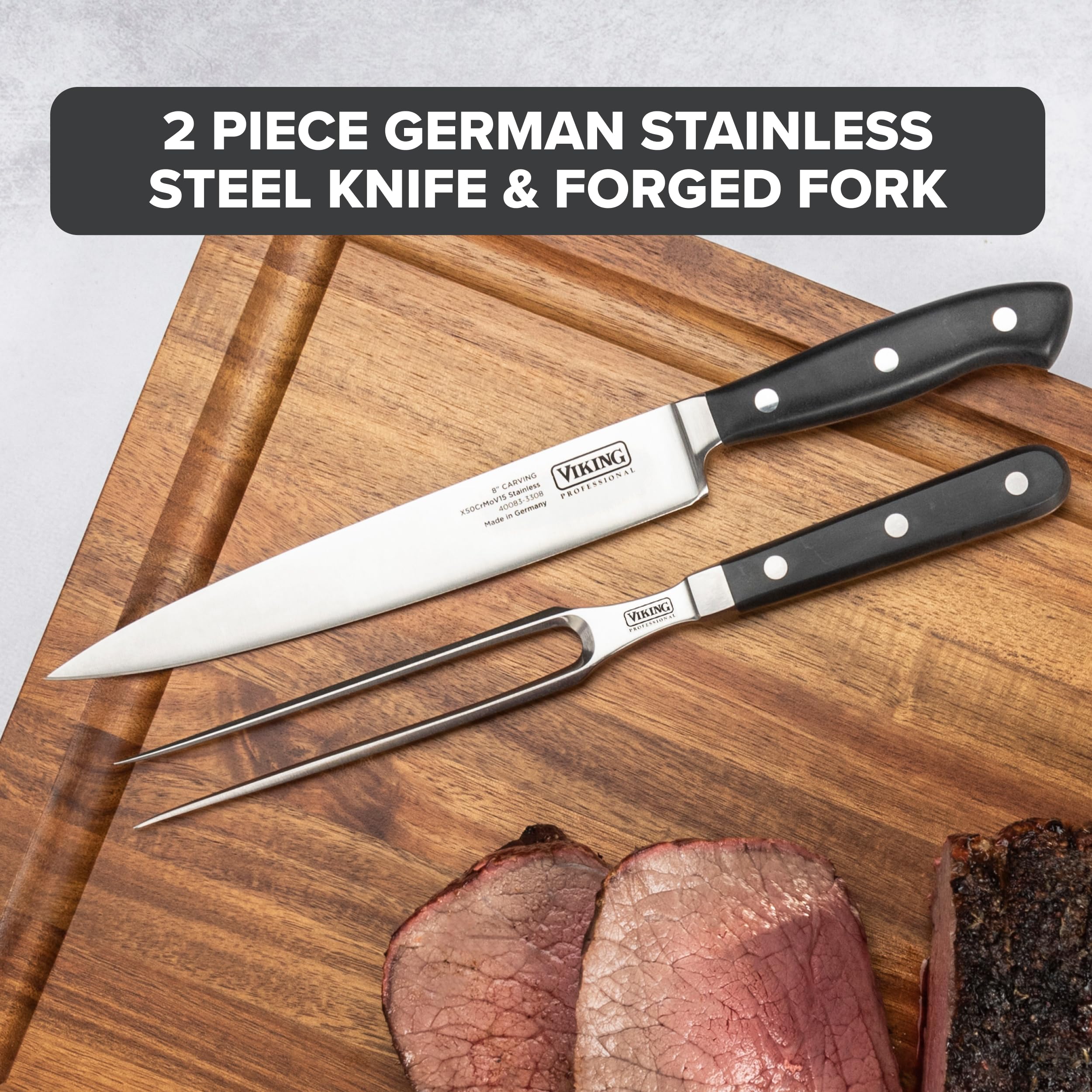 KanaAstier de Villatte ナイフ&フォーク2セット Amazon.com: Viking 2-Piece Carving Knife and Fork Set, 8 Inch