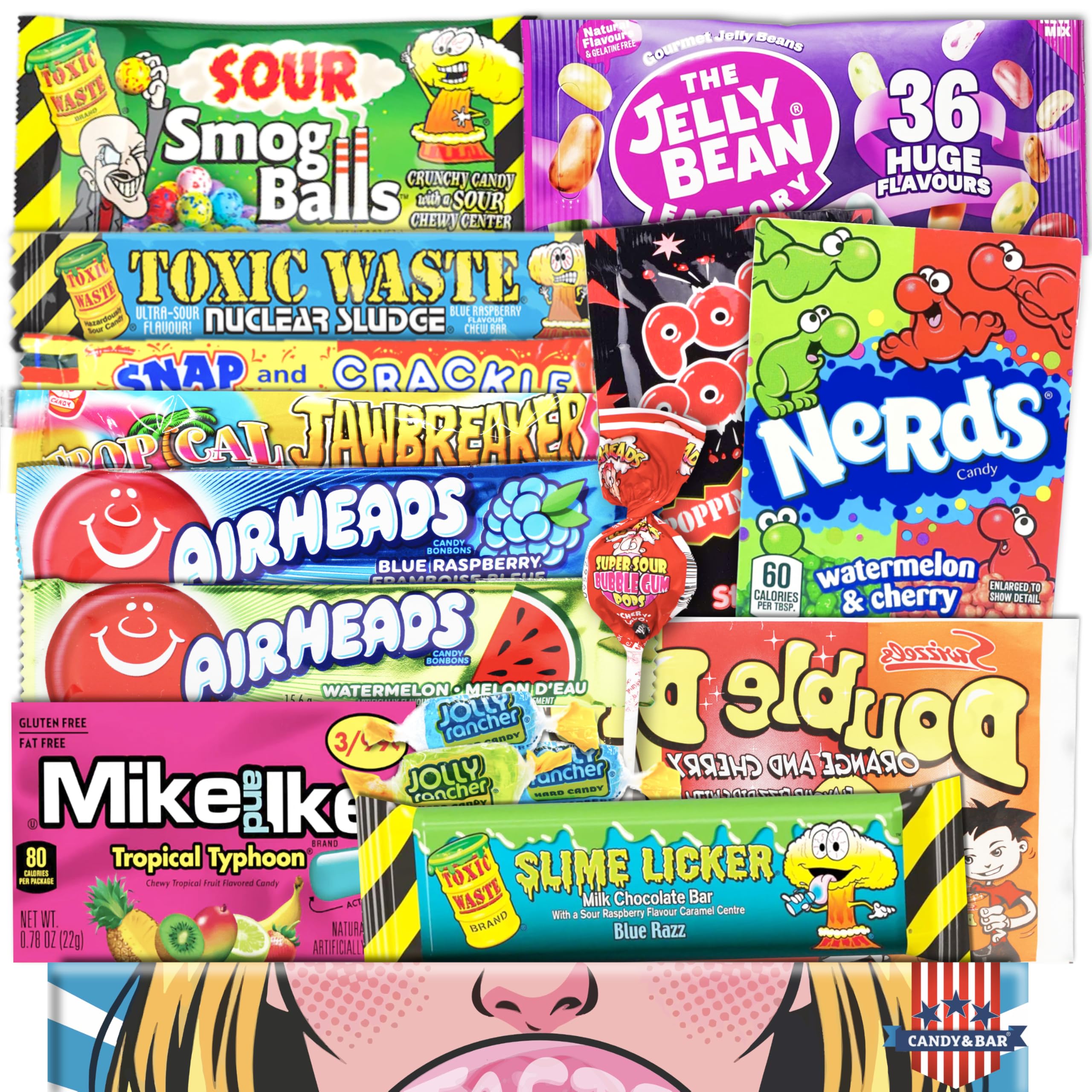 Crazy Sour Box – Importación de Estados Unidos – Idea de regalo perfecta – Top ventas – Regalo de cumpleaños, Pascua – dulces de Estados Unidos – Best Products.