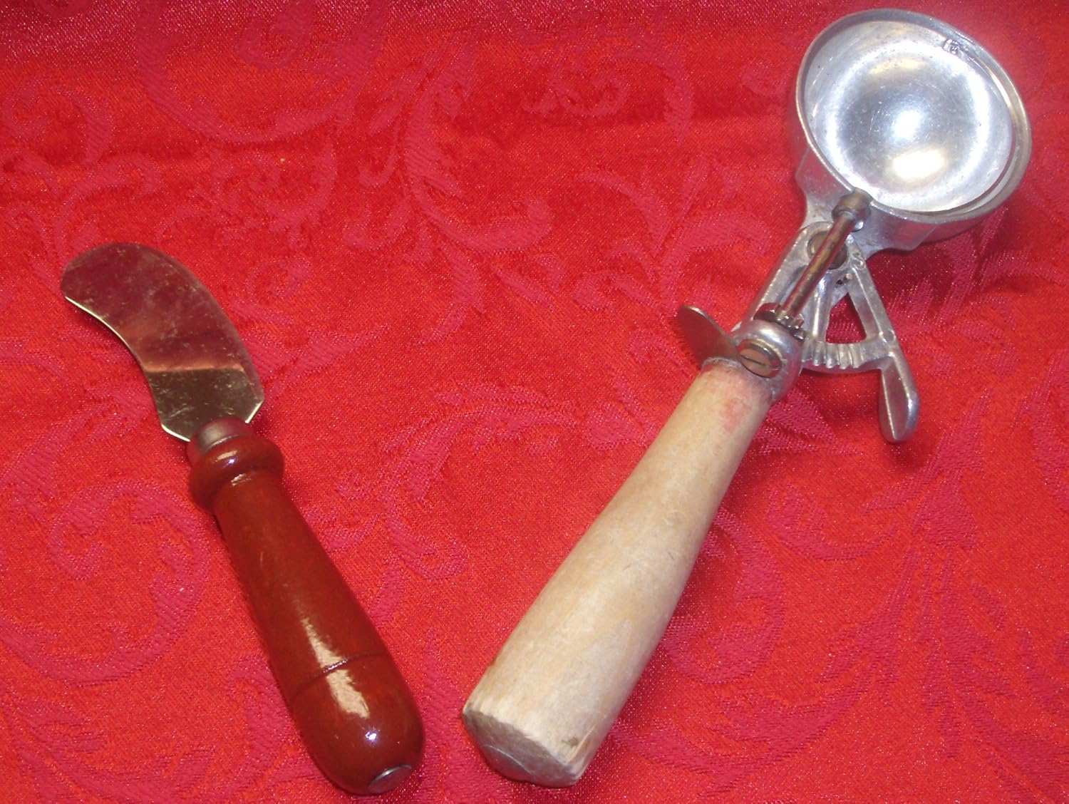 Vintage Ice Cream Scoop with Cheese Spreader Everything Else