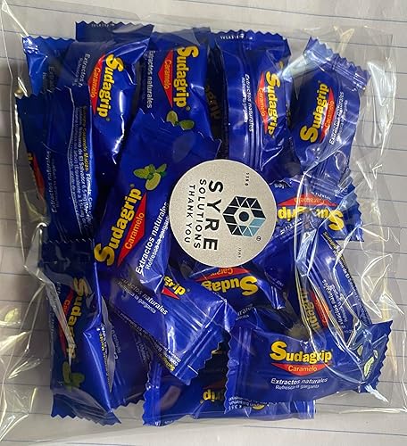 Sudagrip Caramelo Natural Extracto Pastillas para Garganta, Sabor Caramelo x 20 unidades