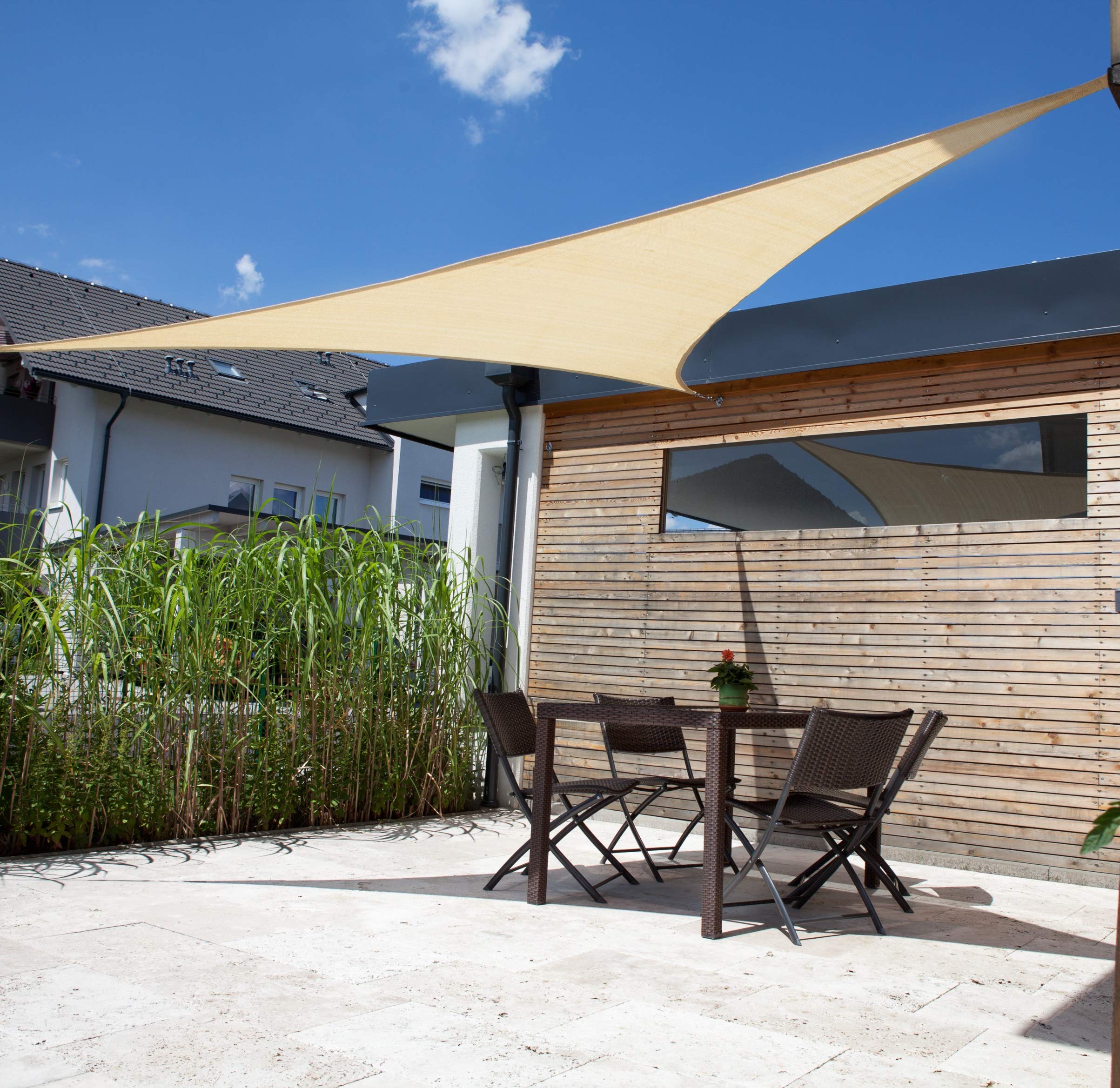 Windhager 10965 - Tenda a vela Patio (5 x 5 x 5 m), Beige