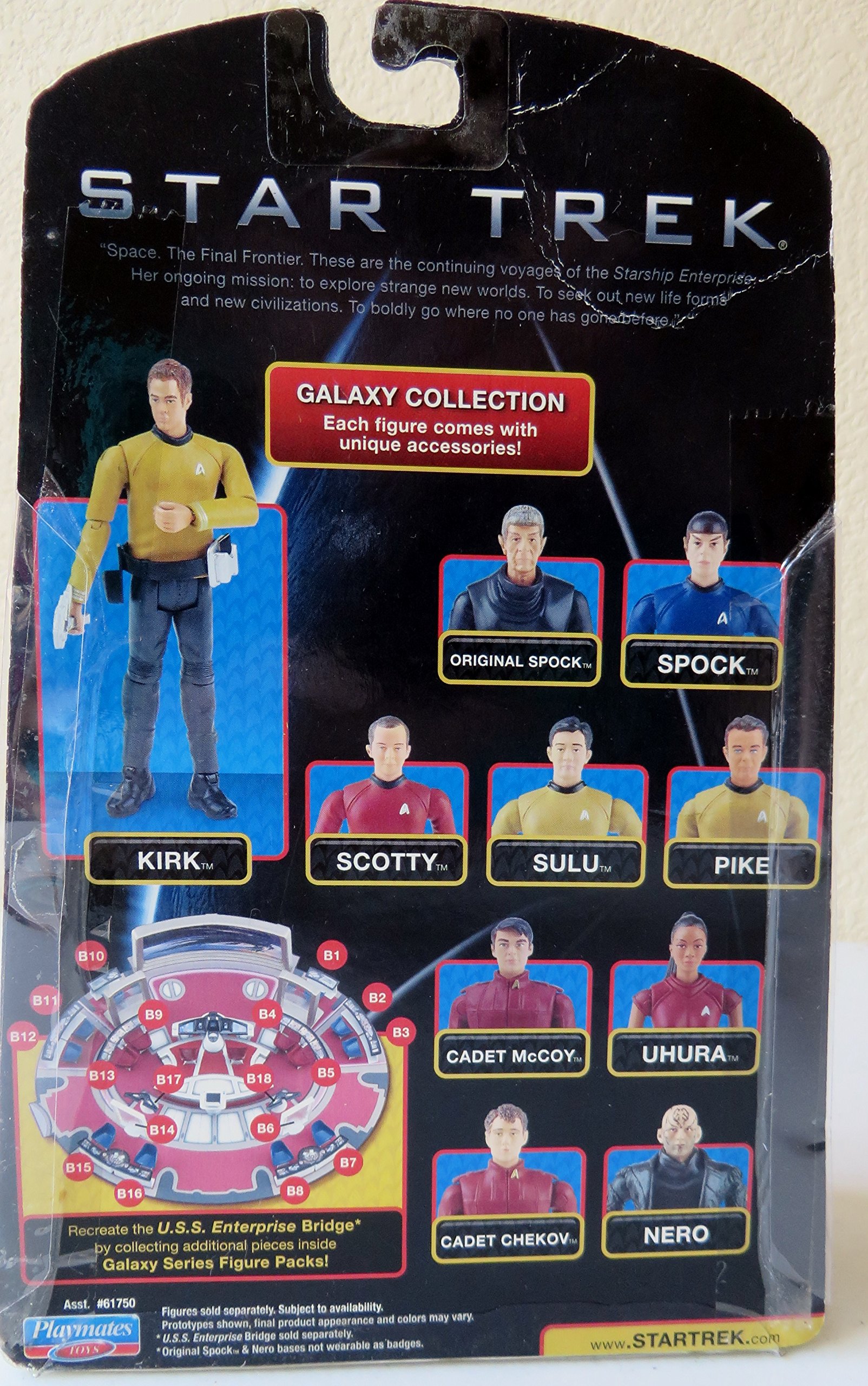 Star Trek Galaxy Collection Spock Action Figure with Extra Hand 