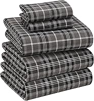 Vista 257 de RUVANTI Flannel Sheets Twin Size - 100% Cotton Double Brushed Twin Sheets Set, Deep Pockets 16 Inches, All Seasons Breathable & Extra Soft Bed Bali