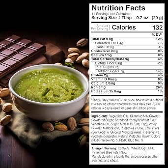 Eastanbul Dubai Chocolate Bar Mixture, 8oz, Dubai Chocolate Bar Pistachio Filling, Crispy Premium Kataifi and Pistachio Cream, Single Ingredient to Make Viral Candy, No Palm Oil