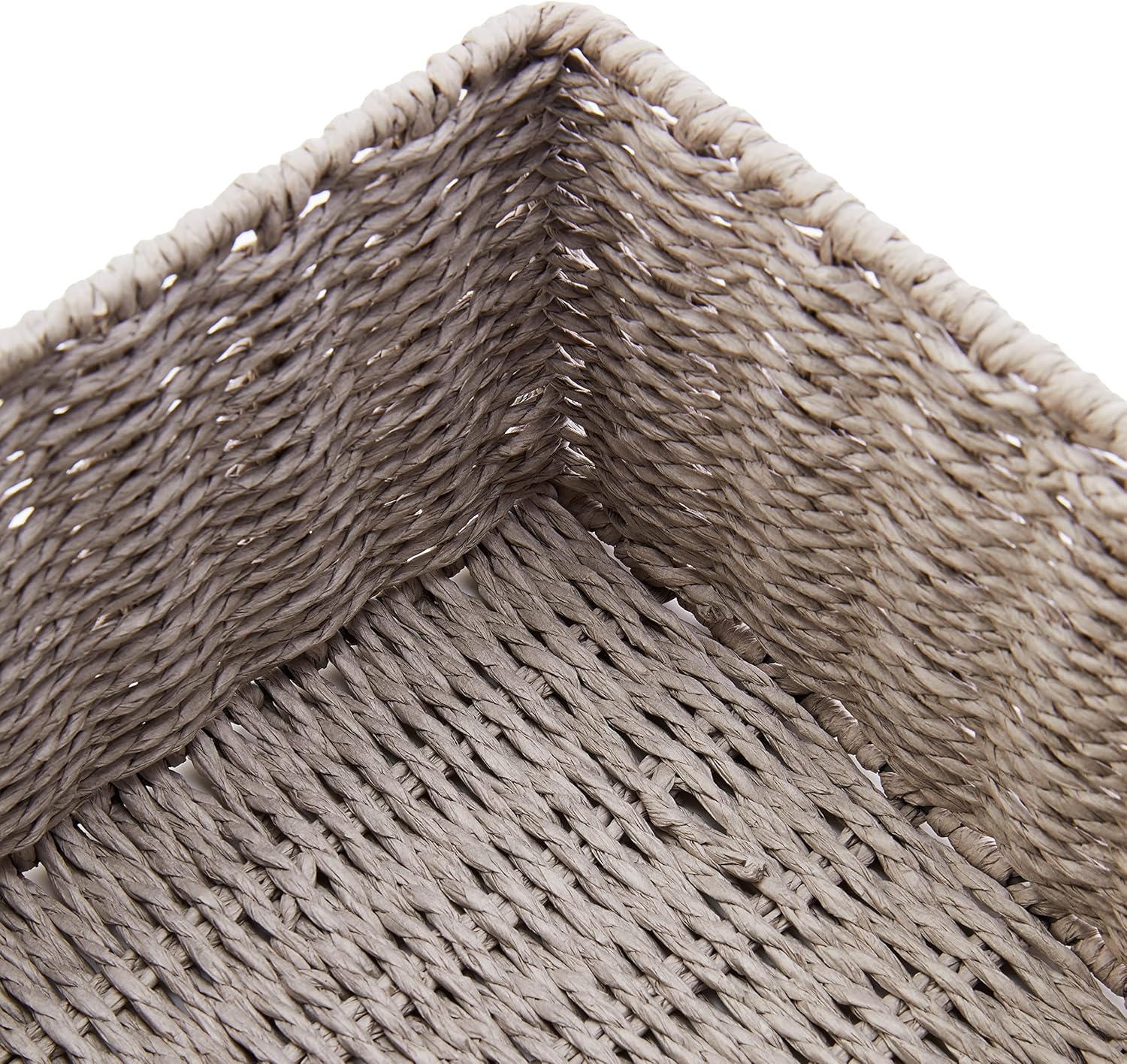 Zeller Storage Basket, Grey, 2-Piece