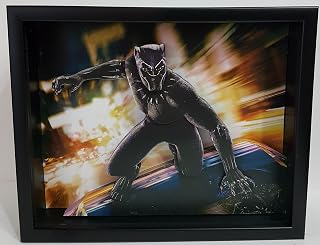 Black Panther T'Challa Marvel Superhero Frame 3D Picture Art Movie