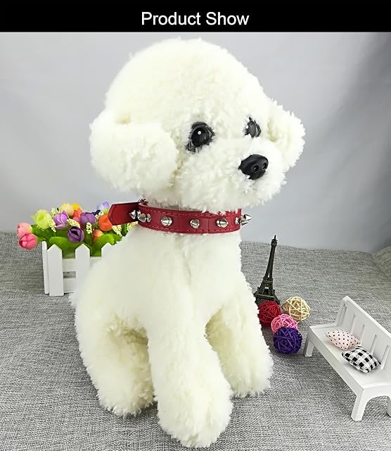 Foto 3 de 7 de Newtensina Collar de Perro de Moda con Pernos Collar de Perrito con Pepino de cocodrilo con Pinchos…