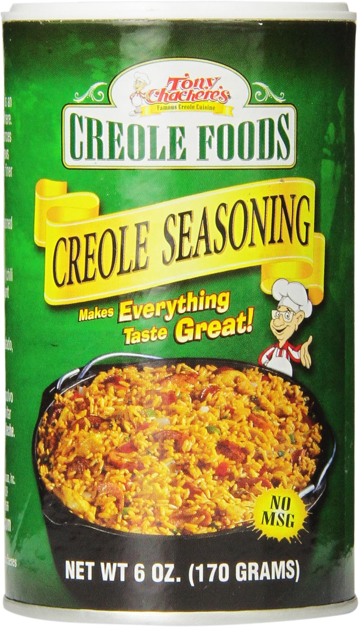 Tony Chachere Original Creole Seasoning, 6-Ounce 9170 G) Containers (Pack of 2)
