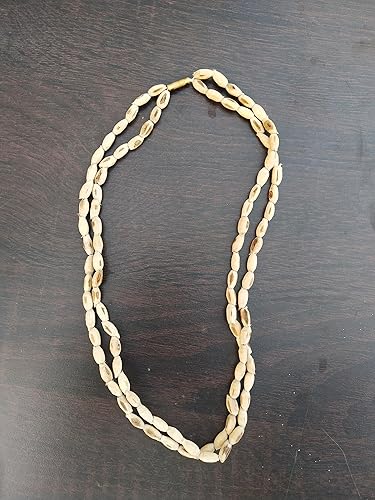 Vista 6 de ANVIKA 0.315 in redondo de 3 capas Original Vrindavan Tulasi Kanthi Mala con Radha Krishna, (albahaca sagrada) collar, Tulsi mala, Meditación