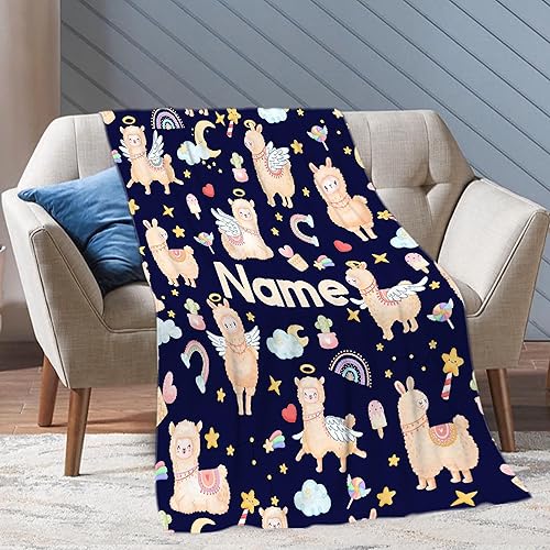 Miniatura 142 de Custom Name Blanket Throw Personalized Blanket for Kid with Names Customized Blanket with Name for Baby,Custom Blanket,Gift for Birthday Letter
