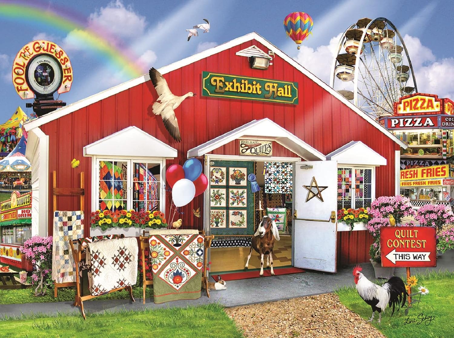 SUNSOUT INC - Exhibition Hall - 1000 pc Jigsaw Puzzle by Artist: Lori Schory - Finished Size 20" x 27" - MPN# 35229