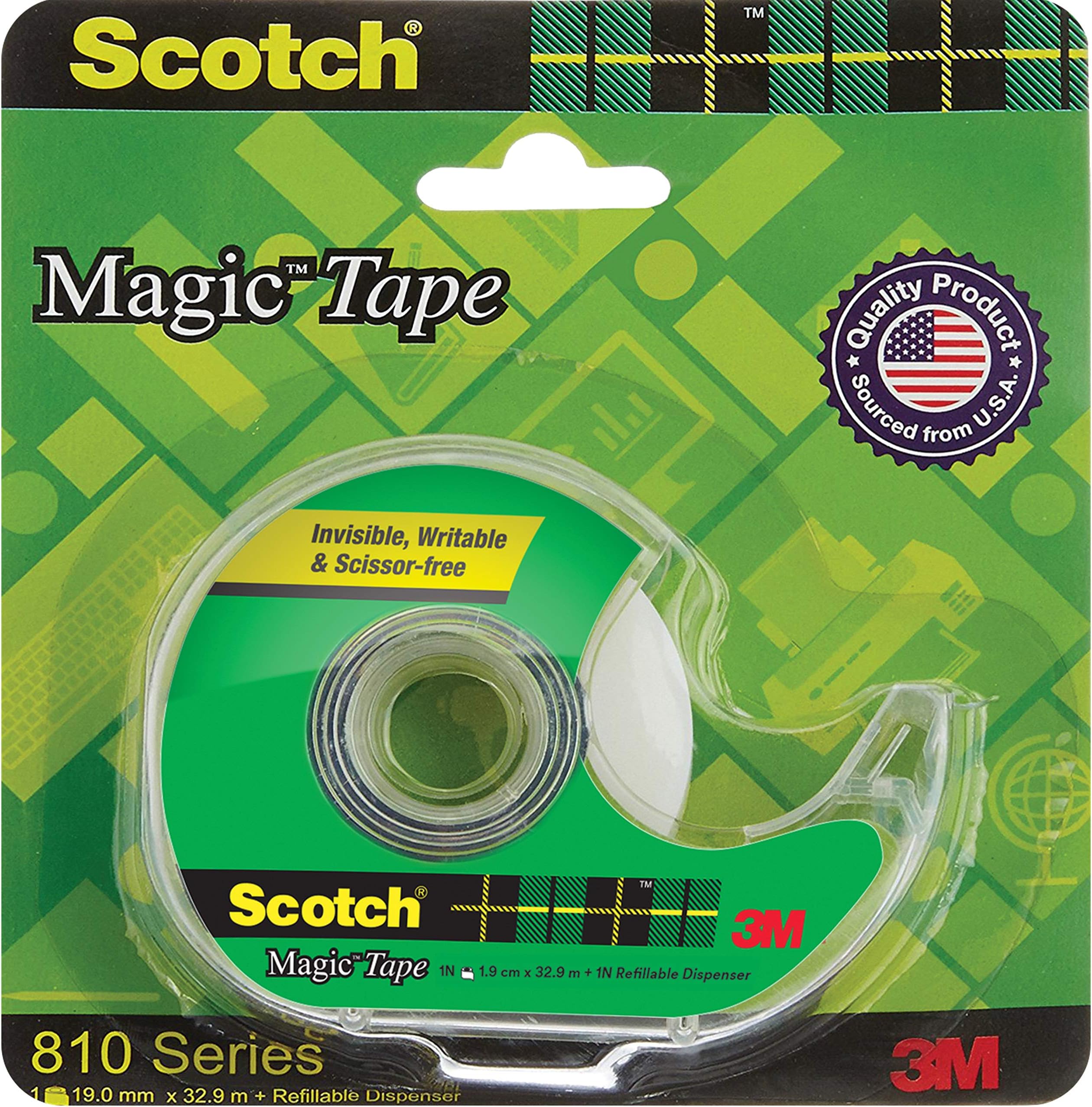 Scotch Magic Tape Dispenser, 19 mm x 32.9 m