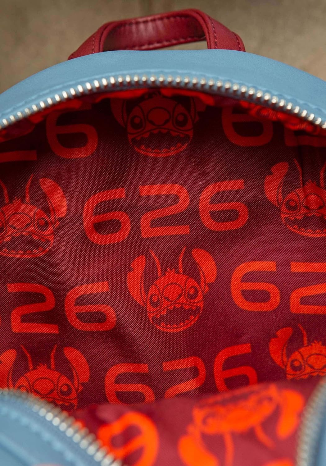 Loungefly Disney Stitch Experiment 626 Faux Leather Womens Double Strap Shoulder Bag Purse - Image 3