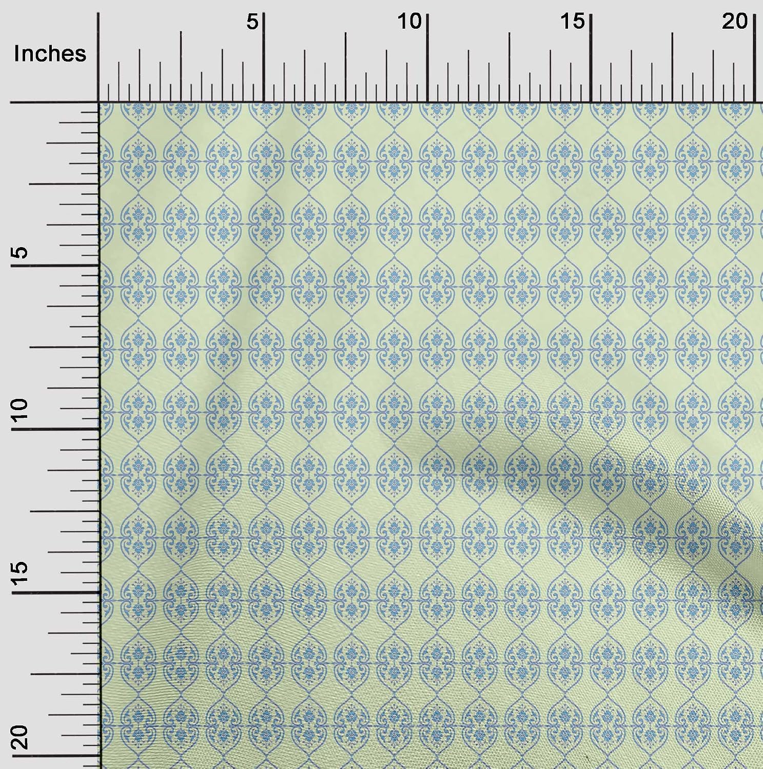 oneOone Viscose Chiffon Mint Fabric Geometric Fabric for Sewing Printed Craft Fabric by The Yard 42 Inch Wide-5